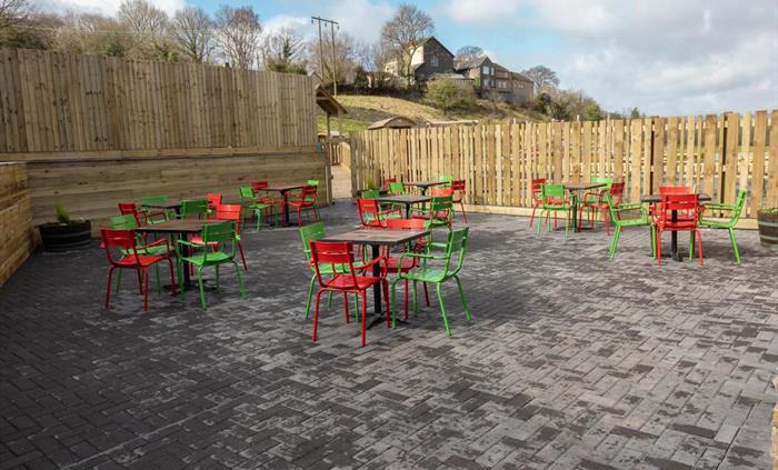 cafe outdoor seating area